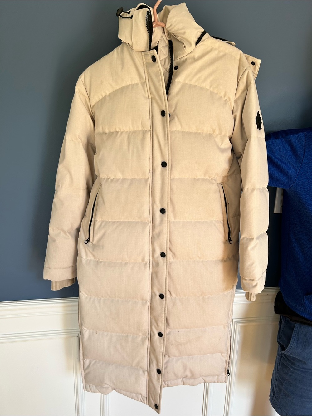 Toboggan Canada Women's Long Insulated Parka Coat in Cream